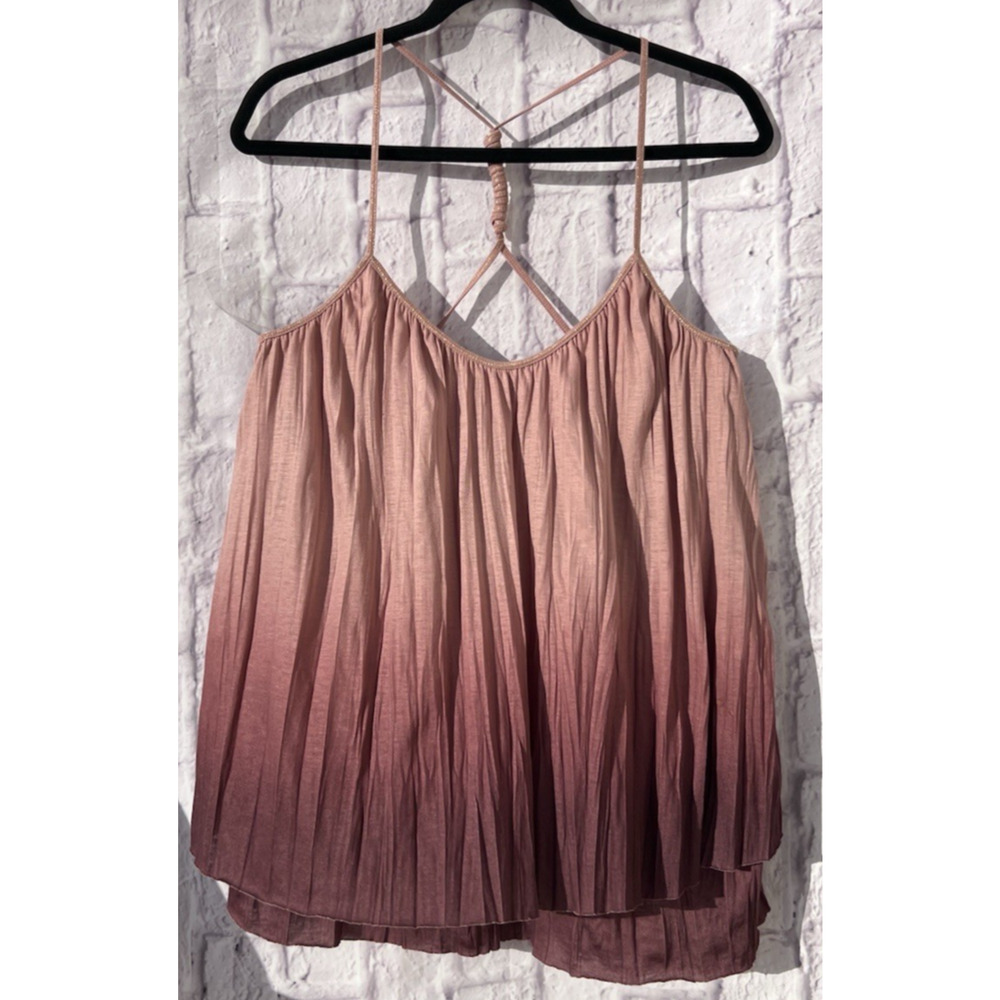 Anthropologie AKEMI + KIM Pink & Mauve Tank Layered Top Y2K Core Size M